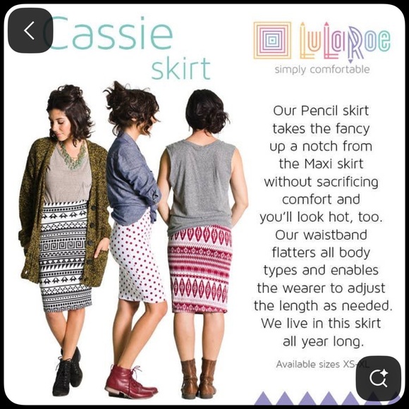 LuLaRoe ⭐️Cassie Pencil Skirt - Picture 11 of 11